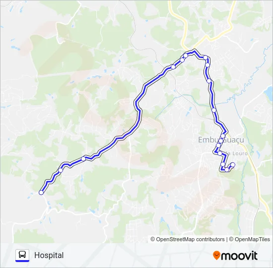 CONGONHAL - HOSPITAL Bus Line Map