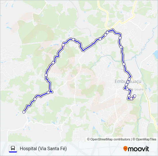 CONGONHAL - HOSPITAL Bus Line Map