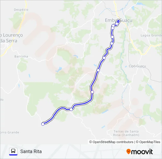 SANTA RITA - CENTRO Bus Line Map