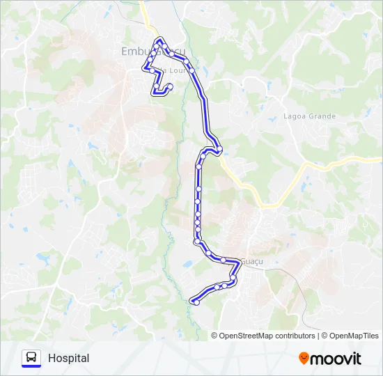 VILA DIRCE - HOSPITAL Bus Line Map
