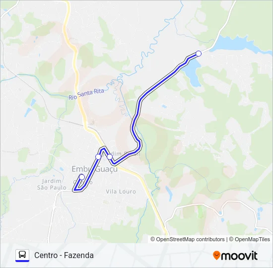 CENTRO - FAZENDA Bus Line Map