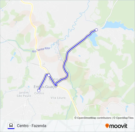 CENTRO - FAZENDA Bus Line Map