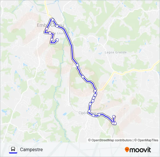 HOSPITAL - CAMPESTRE Bus Line Map