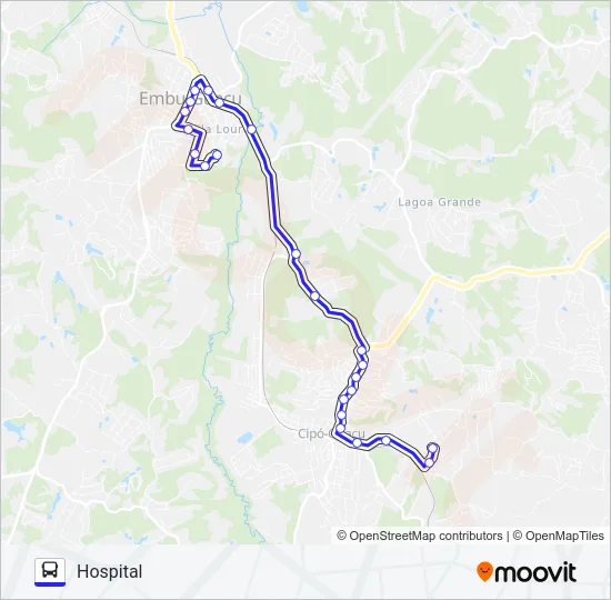 HOSPITAL - CAMPESTRE Bus Line Map