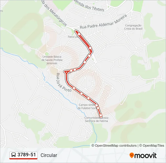 3789-51 Bus Line Map