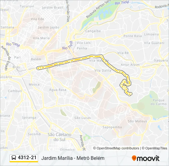 4312-21 Bus Line Map