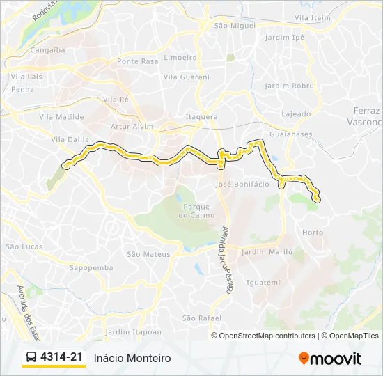 4314-21 Bus Line Map