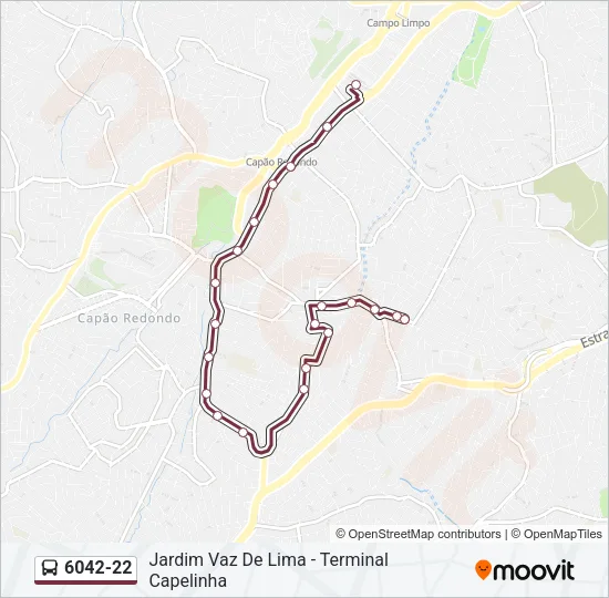 6042-22 Bus Line Map