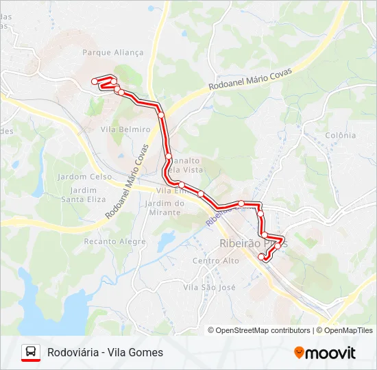 36 Bus Line Map