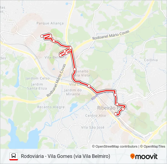 36 Bus Line Map