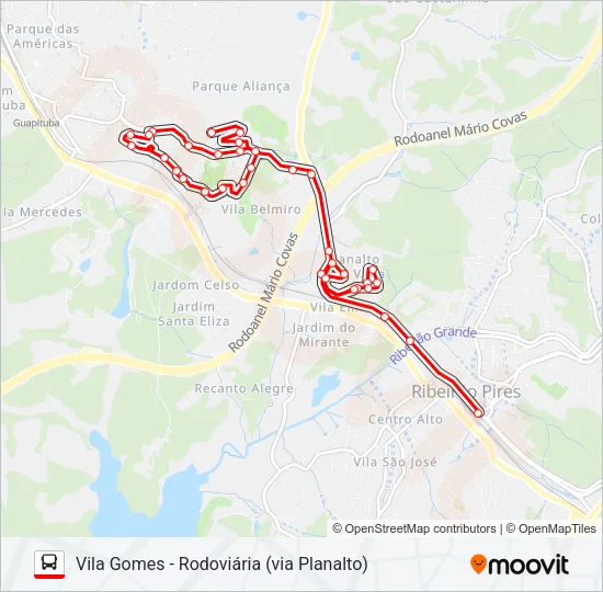 36 Bus Line Map