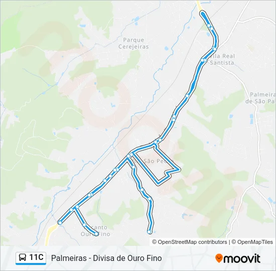 11C Bus Line Map