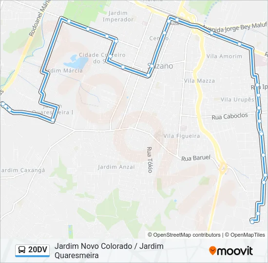 20DV Bus Line Map