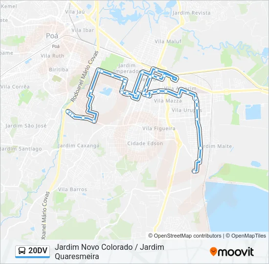 20DV Bus Line Map