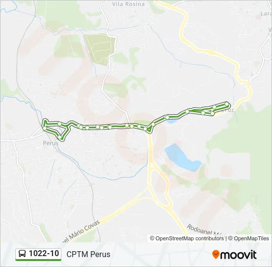 1022-10 Bus Line Map