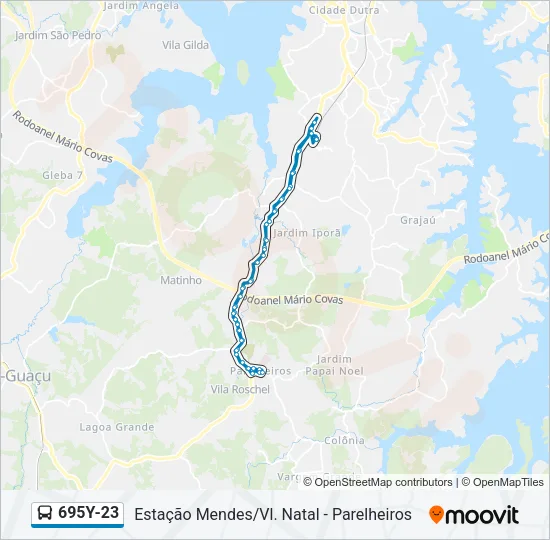 695Y-23 Bus Line Map