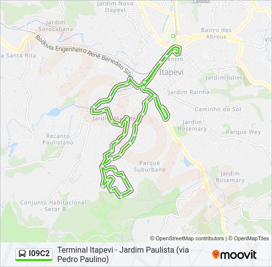 I09C2 bus Line Map