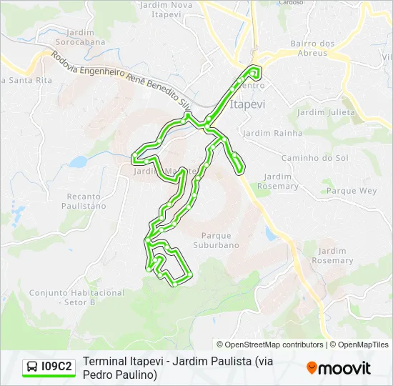 I09C2 Bus Line Map