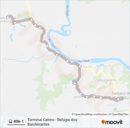806-1 Bus Line Map