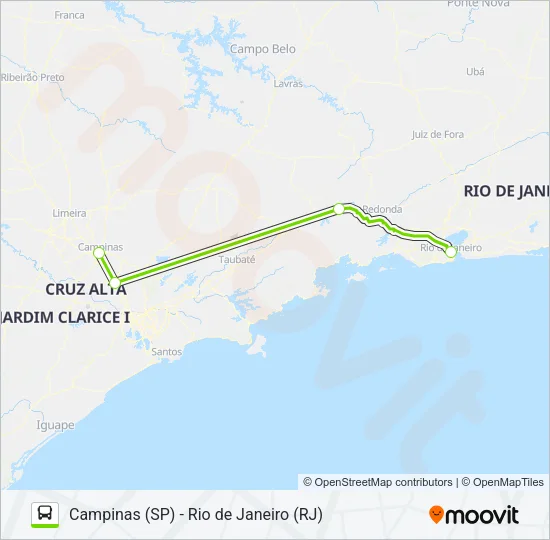 FLIXBUS BR0103 Bus Line Map