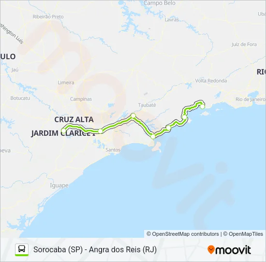 FLIXBUS BR0104 Bus Line Map
