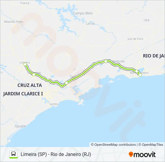 FLIXBUS BR0107 Bus Line Map