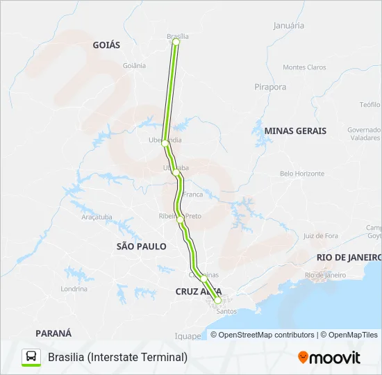 FLIXBUS BR0702 Bus Line Map