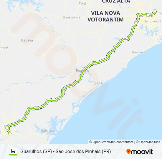 FLIXBUS BRN0201 Bus Line Map