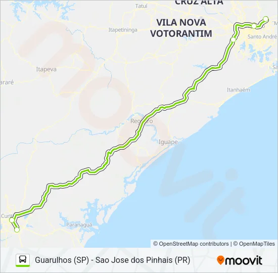 FLIXBUS BRN0201 Bus Line Map