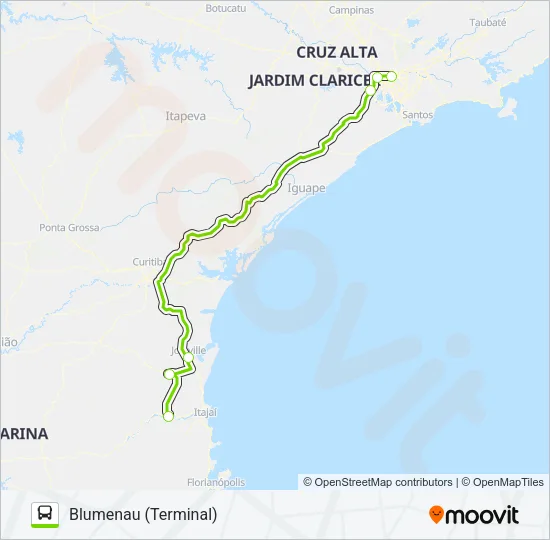 FLIXBUS BRN0206 Bus Line Map