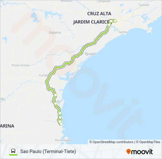 FLIXBUS BRN0207 Bus Line Map