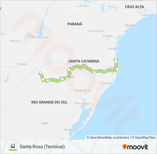 FLIXBUS BRN0208 Bus Line Map
