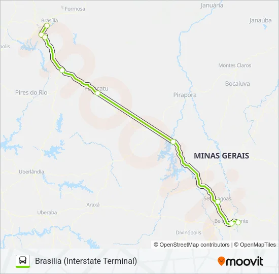 FLIXBUS BRN0401 Bus Line Map