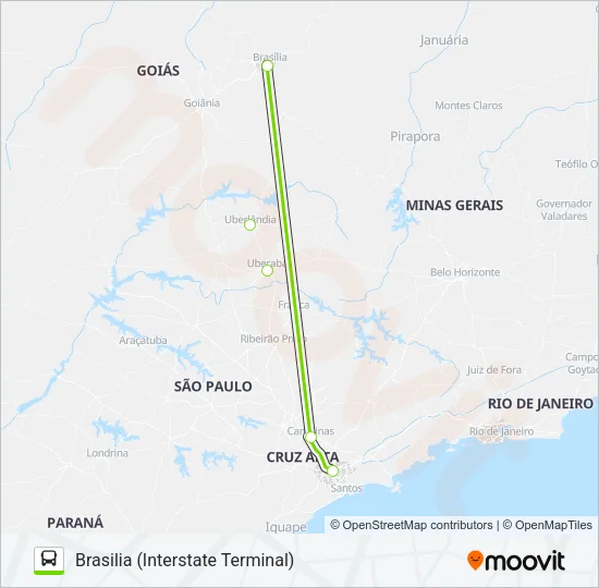 FLIXBUS BRN0702 Bus Line Map