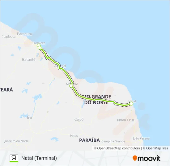 FLIXBUS BRN1004 Bus Line Map