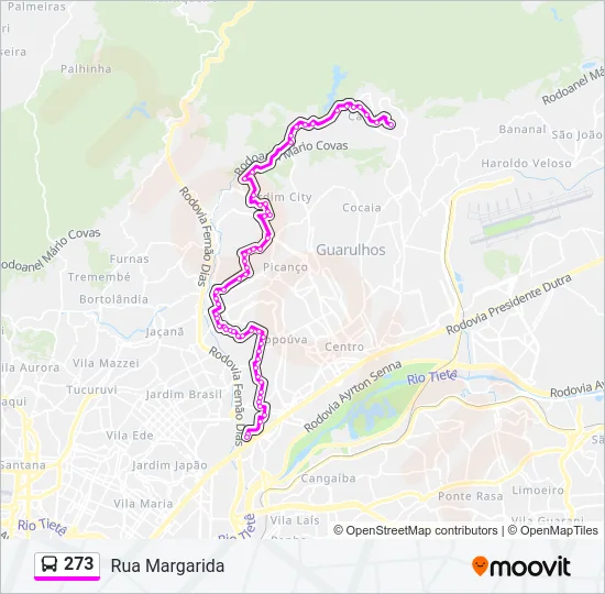273 Bus Line Map