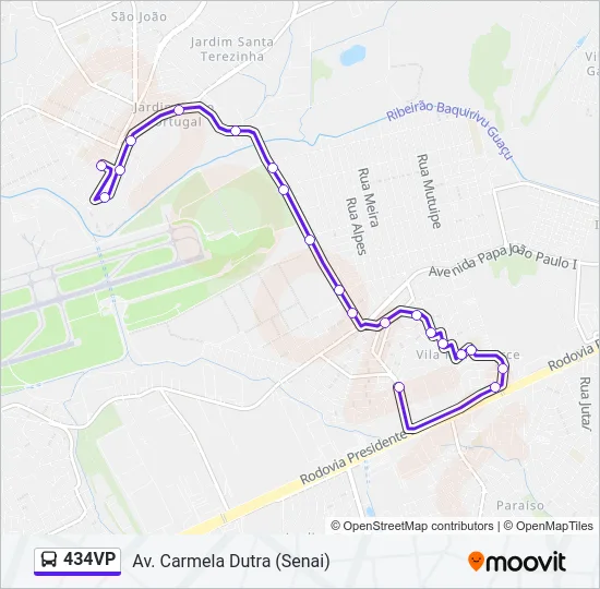 434VP Bus Line Map