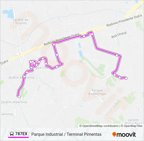 787EX Bus Line Map