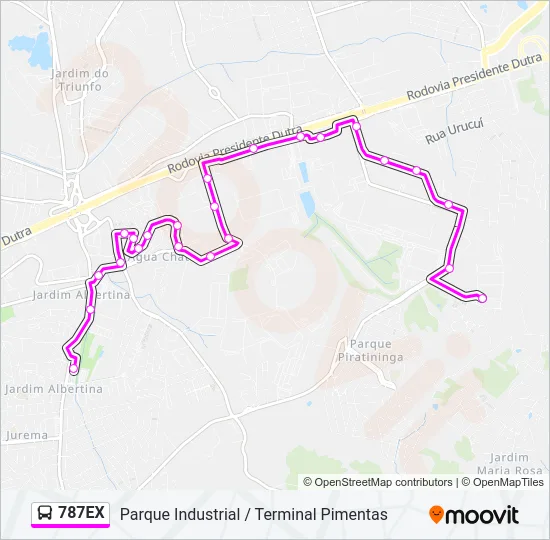 787EX Bus Line Map
