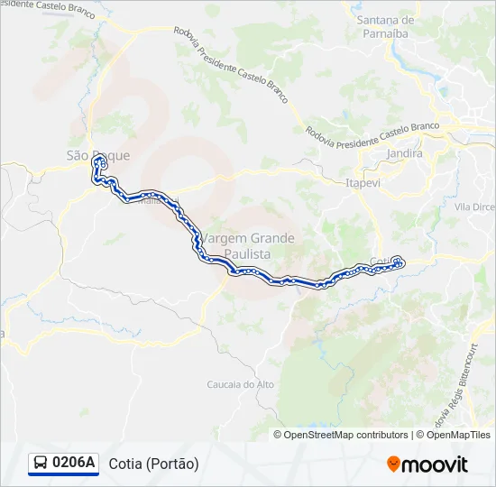 0206A Bus Line Map