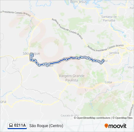 0211A Bus Line Map