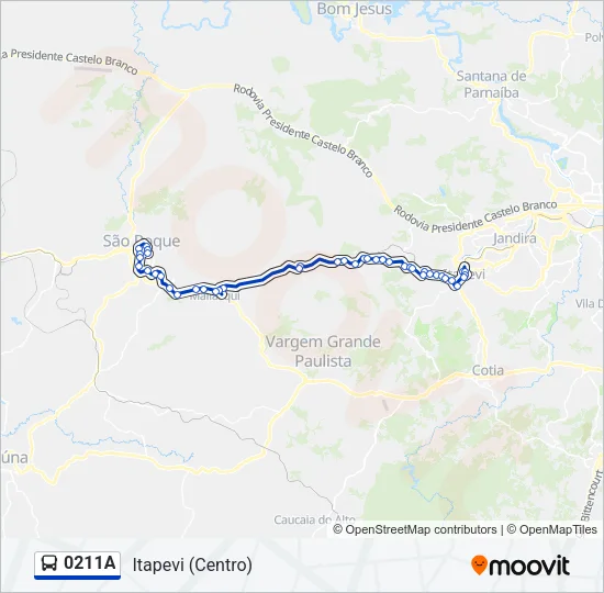 0211A Bus Line Map