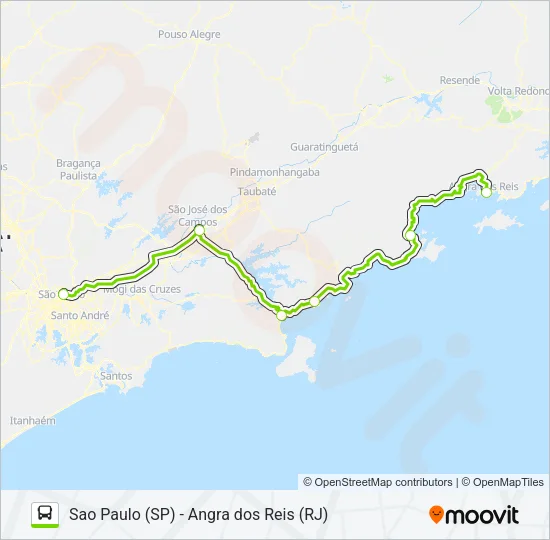 FLIXBUS BR0106 Bus Line Map