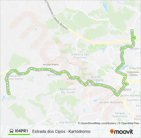 I04PR1 Bus Line Map