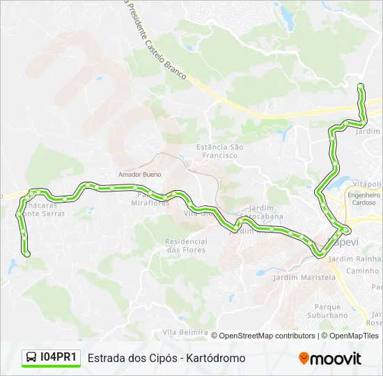 I04PR1 Bus Line Map