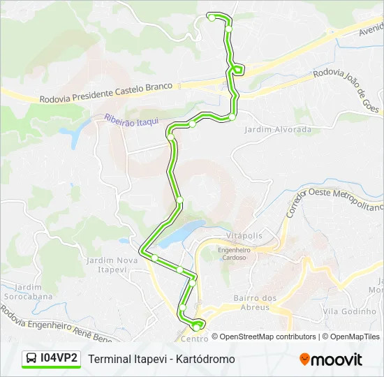 I04VP2 Bus Line Map