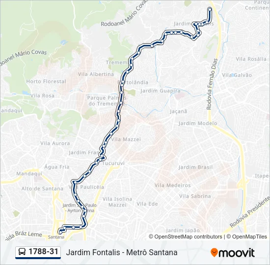 1788-31 Bus Line Map