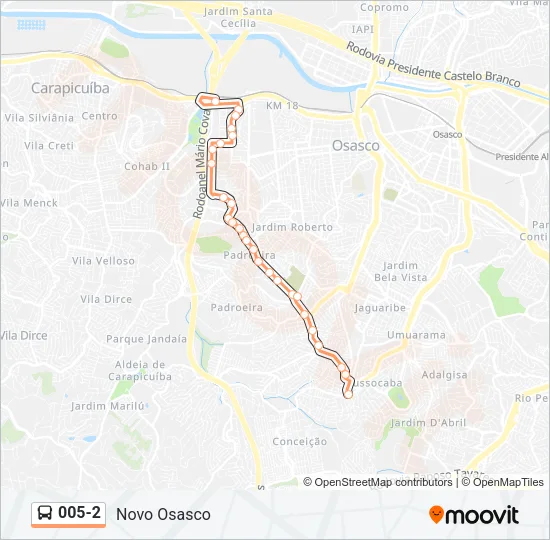 005-2 Bus Line Map