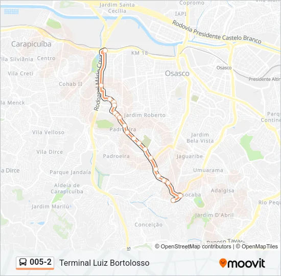 005-2 Bus Line Map