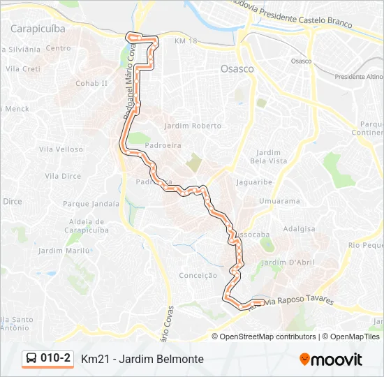 010-2 Bus Line Map